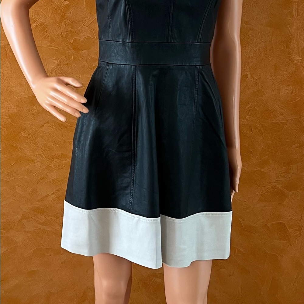 French Connection Black and White Mini Dress
